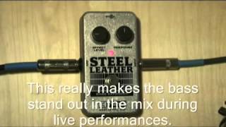 Electro Harmonix Steel Leather Bass Expander Effects Pedal [upl. by Eidurt]