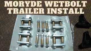 Installing a Wet Bolt and Shackle Kit on the 650 Gooseneck Trailer [upl. by Brenna]