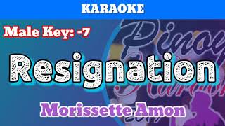 Resignation by Morissette Karaoke  Male Key  Lower Version [upl. by Sebastien]