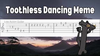 Toothless Dragon Dancing To Driftveil City Meme  Easy Guitar Tabs Tutorial [upl. by Germana]