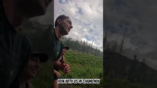 Run with us in Chamonix mountains chamonix trailrun trailrunning trail [upl. by Lebam368]