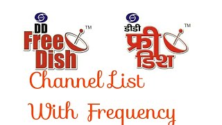 DD Free Dish  DD Direct Plus Channel List with Signal Frequency [upl. by Sherburne]