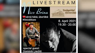 BOOGIE WOOGIE amp BLUES LIVESTREAM Beizäblues 8 Nico Brina amp Dominik Liechti while corona pandemic [upl. by Loree]