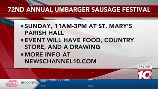 VIDEO 72nd annual Umbarger German Sausage Festival kicks off Sunday [upl. by Hazem48]