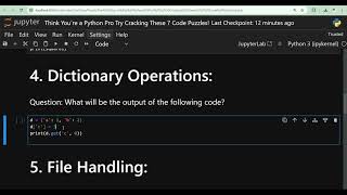 Think you are a Python Pro Try Cracking these 9 code puzzles [upl. by Infield]