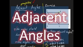 Adjacent Angles  Geometry  Tagalog Math [upl. by Phila]