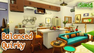 A Balanced Quirky Loft Apartment in the Sims 4  Loft Speed Build [upl. by Citarella]