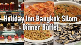 International Buffet at Holiday Inn Bangkok Silom  The Brasserie [upl. by Kitrak]