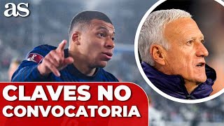 POSIBLES MOTIVOS de la NO CONVOCATORIA de MBAPPÉ con FRANCIA [upl. by Thacher]