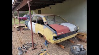 Ford Escort MK2 RS2000 Restoration Part 15 some welding amd gap checking [upl. by Airret]