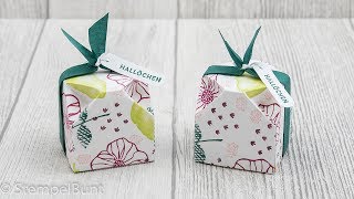 ANLEITUNG  Geometrische Box cminch mit Produkten von StampinUp® [upl. by Attesor822]