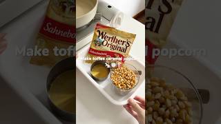 Toffee caramel popcorn asmr food asmrfood foodie caramel popcorn cooking satisfying [upl. by Akir]