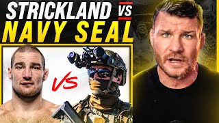 BISPING reacts Sean Strickland vs Navy SEALS BEEF [upl. by Alleroif]