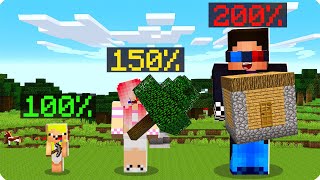 😱МАЙНКРАФТ НО МЫ РАЗНОГО РАЗМЕРА ЧЕЛЛЕНДЖ ШЕДИ ЛЕСКА И НУБИК MINECRAFT [upl. by Ellered]