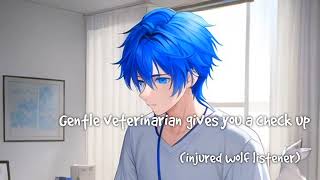 Gentle veterinarian gives you a checkup injured wolf cub listener M4A ASMR roleplay [upl. by Palua]