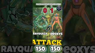 Rayquaza vs Deoxys which Pokemon is strong viral shortsfeed [upl. by Adnert]