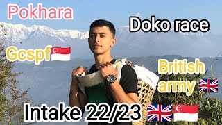 Famous doko race Intake 2223 bhalam doko pokhara british 🇬🇧 singapore 🇸🇬 gorkhali [upl. by Nyrehtak]