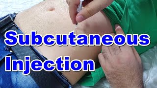 How to Inject a Subcutaneous Injection  Subcutaneous Injection Technique  Insulin Injection [upl. by Edris]