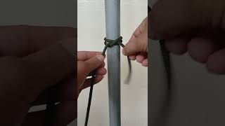 CLOVE HITCH W HALF HITCH LOCK fyp fypシ゚ shorts shortvideo howtotie knottying knotskill [upl. by Kcirttap]