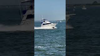 Barnegat Lighthouse LBI NJ boat boating fishingboat boatlife [upl. by Enrobso]