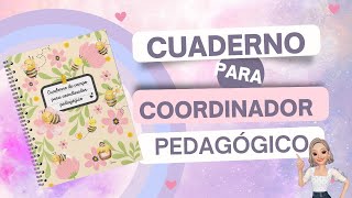 Cuaderno para coordinador pedagógico 😊📒📑 [upl. by Jeff]