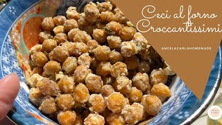 CECI CROCCANTI AL FORNO  SNACK VEGANO CON POCHISSIMI INGREDIENTI [upl. by Jeannette940]