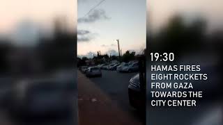 Hamas rocket hits Israeli city of Sderot [upl. by Teodoro870]