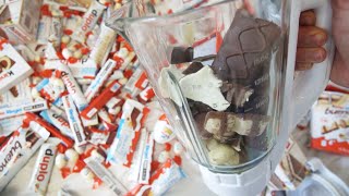 Milk Shake from German Candy Kinder Bueno Surprise Eggs Kinder Country Kinder Joy Nutella [upl. by Arikaahs35]