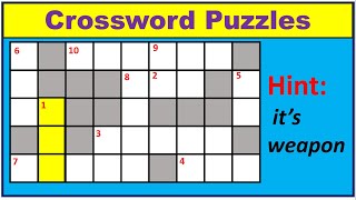 Crossword Puzzles Test04EnglishPuzzleQuestionsTricky RiddlesBrainTwistingWordGameQuizGame [upl. by Oly118]