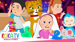 Ten in the Bed Scary Storm Version Koka TV Nursery Rhymes [upl. by Krenn174]