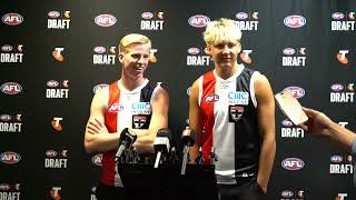 AFL DRAFT  Saints recruits aim for Round 1 impact [upl. by Upton528]