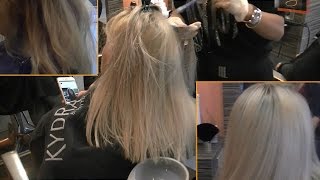 Transformation Blond Platine by ds coiffure coloriste [upl. by Renat285]