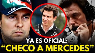 💣💥 YA ES OFICIAL CHECO PÉREZ SE UNE A MERCEDES 💥💣 [upl. by Yrod]