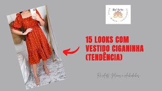 15 Looks com Vestido Ciganinha  Tendência [upl. by Erastes]