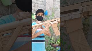 Cardboard HK416 A5 with tutorial hk416 gun cardboard cardboardgun shorts [upl. by Pineda]