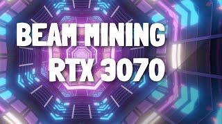 RTX 3070 BEAM mining settings Minerstat [upl. by Sindee]