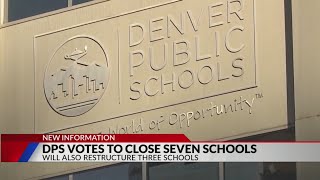 DPS votes to close restructure 10 schools [upl. by Hokanson]