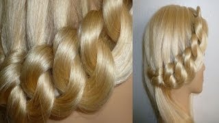 WUNDERSCHÖNE FRISUR für MÄDCHENBESONDERE ANLÄSSE ALLTAG Braided Updo Hairstyle Peinado hermoso [upl. by Kalman]