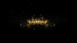 Golden glittering particles  3D Free Motion Graphics  using in back of tittle [upl. by Nonnarb]