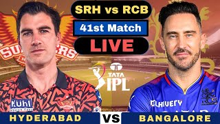 Live Sunrisers Hyderabad vs Royal Challengers Bangalore IPL  SRH vs RCB Live 41st Match IPL 2024 [upl. by Ulick140]