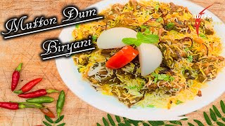 MUTTON DUM BIRYANI  easy method Iमटन दम बिरयानीRestaurant Style Mutton Dum Biryaniமட்டன் பிரியாணி [upl. by Nyrem]