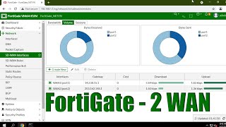 How to connect 2 Internet links to Fortigate Firewall [upl. by Rolph825]