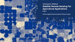 NASA ARSET Evapotranspiration amp Evaporative Stress Index for Agricultural Applications Part 44 [upl. by Eecram]