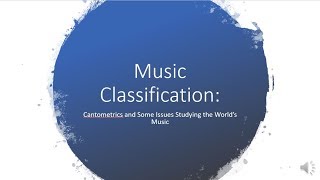 Music Formula and Cantometrics [upl. by Nylla]