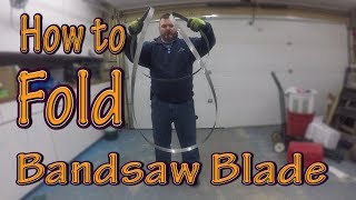 How to fold a bandsaw blade [upl. by Adiv495]