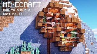 Minecraft How To Build a Cliff House [upl. by Monika]