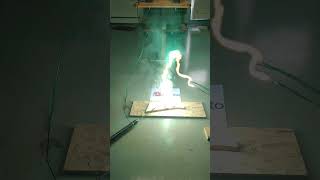 High Voltage Arc VS Magnesium Powder 28KV 1A  Dangerous Fail shorts highvoltage fire plasma [upl. by Mirella865]