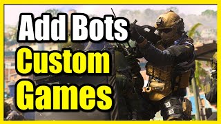 How to Add Bots to Custom Games in COD Modern Warfare 3 Quick Tutorial [upl. by Hodess]