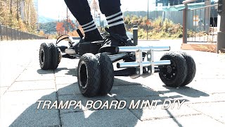 96 Trampa board mini DIY test ride [upl. by Herstein]