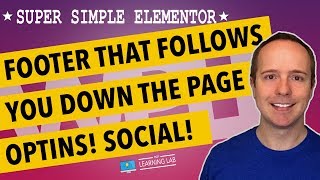 🔥 Elementor Sticky Footer For Adding Social Media Buttons [upl. by Koziel]